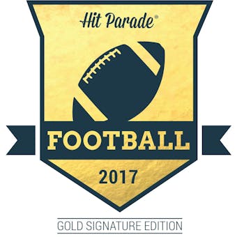 2017 Hit Parade Football Gold Signature Edition Hobby Box
