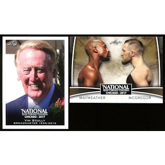 nFREE: (L1) 2017 Leaf National Sports Collectors Convention VIP 2 Card Set - Mayweather/McGregor&Scully
