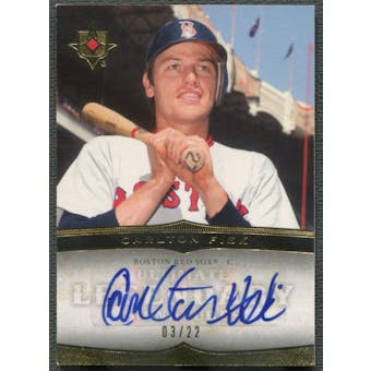 2007 Ultimate Collection #CF Carlton Fisk Ultimate Legendary Signatures Auto #03/22