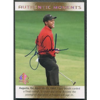 2014 SP Authentic #51 Tiger Woods Authentic Moments Auto