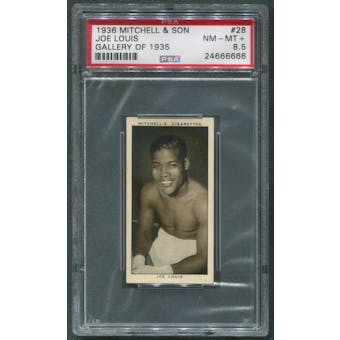 1936 Mitchell and Son #28 Joe Louis Gallery Of 1935 PSA 8.5 (NM-MT+)