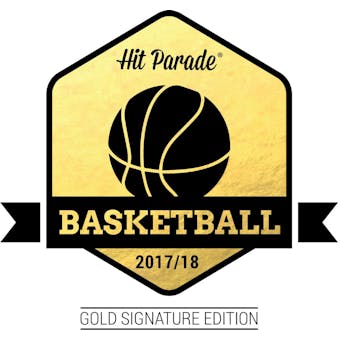 2017/18 Hit Parade Basketball Gold Signature Edition Hobby Box Jordan-LeBron-Antetokounmpo-Curry