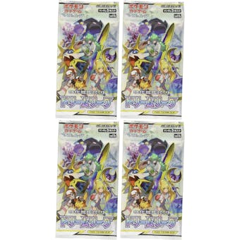 Pokemon Sun & Moon Japanese SM11b Dream League GX Factory Sealed 4x Booster Pack LOT