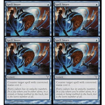 Magic the Gathering Dissension 4x PLAYSET Spell Snare - SLIGHT PLAY (SP)