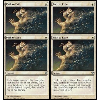 Magic the Gathering Modern Event Deck 4x PLAYSET Path to Exile - SLIGHT PLAY (SP)