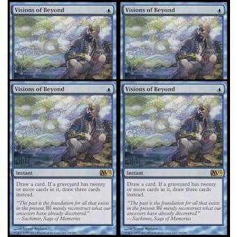 Magic the Gathering 2012 4x PLAYSET Visions of Beyond - NEAR MINT (NM)