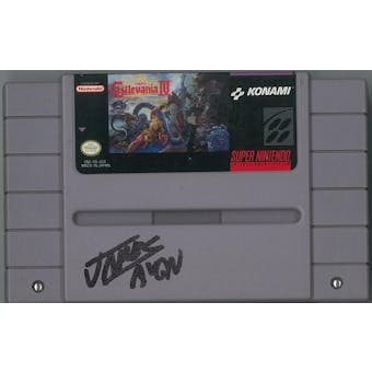 Super Nintendo (SNES) Super CastleVania IV AVGN Autographed Cart