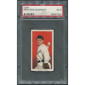 1909-11 T206 Baseball Iron Man McGinnity Sweet Caporal PSA 5 (EX)