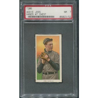 1909-11 T206 Baseball Addie Joss Hands At Chest Sweet Caporal PSA 7 (NM)