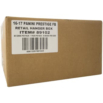 2016 Panini Prestige Football Hanger 36-Box Case