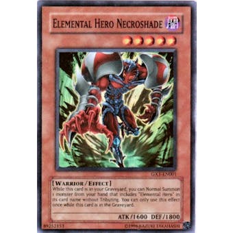 Yu-Gi-Oh SD Jaden Elemental Hero Necroshade Ultra Rare 1st Edition YSDJ-EN000