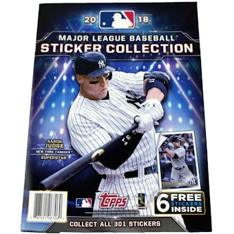 2018 Topps Baseball MLB Sticker Collection Album
