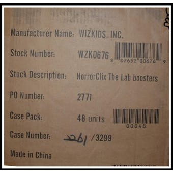 WizKids HorrorClix The Lab Booster Case (48 Ct)