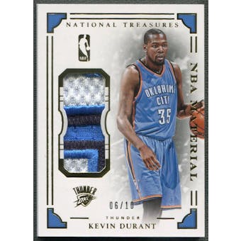2015/16 Panini National Treasures #36 Kevin Durant Patch #06/10