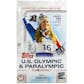 2018 Topps U.S. Winter Olympic & Paralympic Team Hobby 12-Box Case