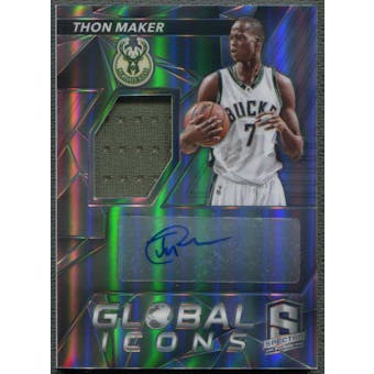 2016/17 Panini Spectra #8 Thon Maker Global Icons Rookie Jersey Auto #184/199