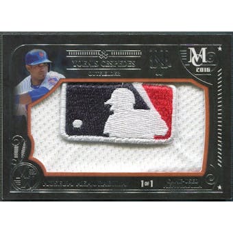 2016 Topps Museum Collection #MMYC Yoenis Cespedes MLB Shield Patch #1/1