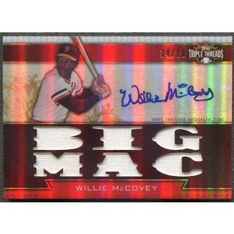 2011 Topps Triple Threads #TTAR227 Willie McCovey Jersey Auto #14/18