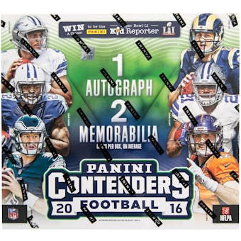 2016 Panini Contenders Football 14-Pack Box