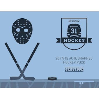 2017/18 Hit Parade Autographed Hockey Puck Series 4 Hobby Box