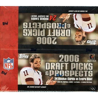 2006 Topps Draft Picks & Prospects Football 24 Pack Box