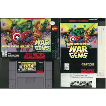 Super Nintendo (SNES) Marvel Super Heroes in War of the Gems Boxed Complete