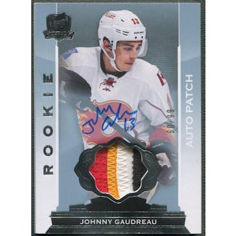 2014/15 The Cup #175 Johnny Gaudreau Rookie 4 Color Patch Auto #60/99