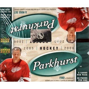 2005/06 Upper Deck Parkhurst Hockey 36 Pack Box