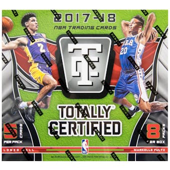 2017/18 Panini Totally Certified Basketball Hobby 8-Box Case- DACW Live 30 Spot Random Team Break #1