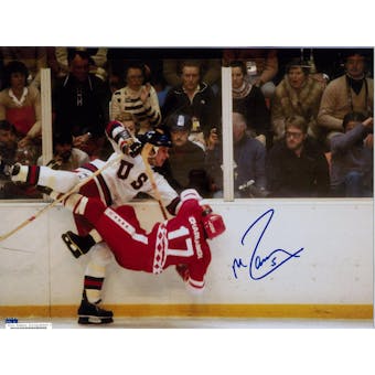 Mike Ramsey Miracle on Ice Autographed USA 11x14 Photo