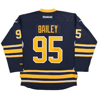 Justin Bailey Autographed Buffalo Sabres Blue Large Jersey