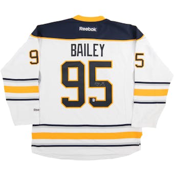 Justin Bailey Autographed Buffalo Sabres White Large Jersey