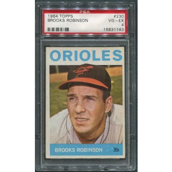 1964 Topps Baseball #230 Brooks Robinson PSA 4 (VG-EX)
