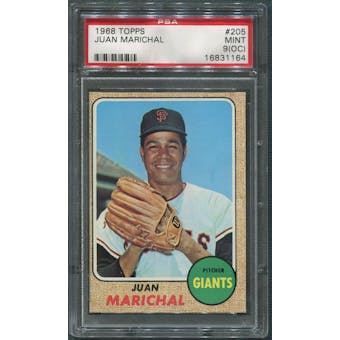 1968 Topps Baseball #205 Juan Marichal PSA 9 (MINT) (OC)