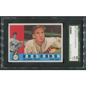1960 Topps Baseball #28 Brooks Robinson SGC 86 (NM+) (7.5)