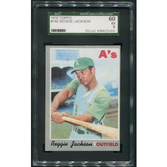 1970 Topps Baseball #140 Reggie Jackson SGC 60 (EX) (5)