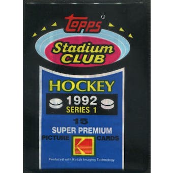 1992/93 Topps Stadium Club Series 1 Hockey Wax Pack