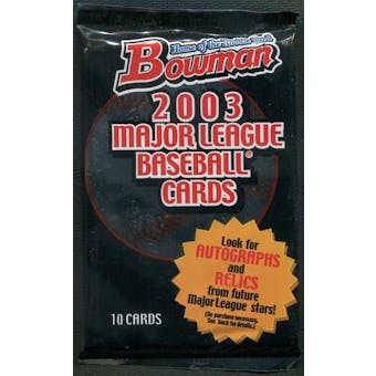2003 Bowman Baseball Hobby Pack