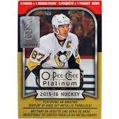 2015/16 Upper Deck O-Pee-Chee Platinum Hockey 6-Pack Box