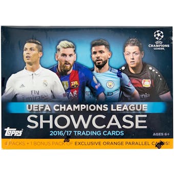 2016/17 Topps UEFA Champions League Showcase Soccer 5-Pack Box