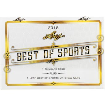 2018 Leaf Best Of Sports Hobby Box