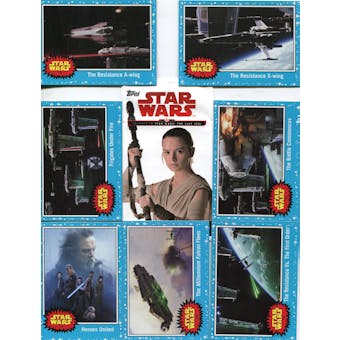 Star Wars Journey To The Last Jedi Complete Blue Base Set 110 Cards