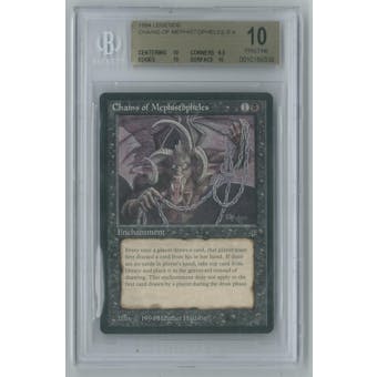 Magic the Gathering Legends Chains of Mephistopheles BGS 10 (10, 9.5, 10, 10) PRISTINE