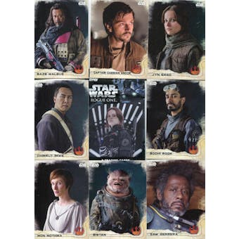 Star Wars Rogue One Series 1 Complete Set of 90 Plus Insert Sets