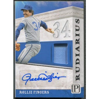 2016 Panini Pantheon #34 Rollie Fingers Scripted Rudiarius Jersey Auto #085/149