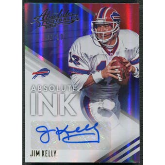 2014 Absolute #31 Jim Kelly Absolute Ink Spectrum Gold Auto #06/10