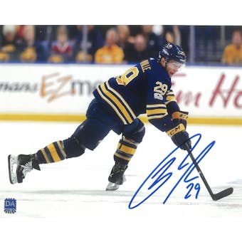Jason Pominville Autographed Buffalo Sabres 8x10 Blue Jersey Photo