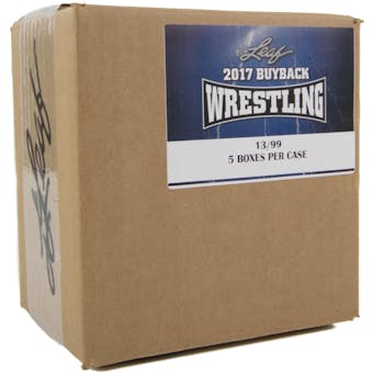 2017 Leaf Buyback Wrestling Hobby 5-Box Case