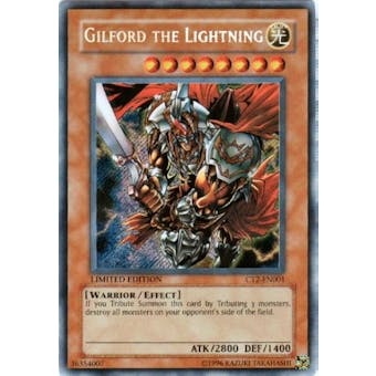 Yu-Gi-Oh Limited Edition Tin Single Gilford the Lightning Secret Rare (CT2-EN001