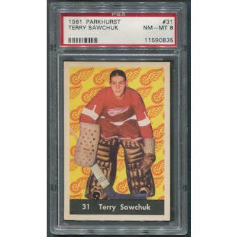1961/62 Parkhurst Hockey #31 Terry Sawchuk PSA 8 (NM-MT)